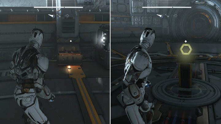 Youll find a resource chest on the left, and a terminal in the middle - Marvels Avengers: Testing 1, 2, 3, walkthrough - Earth Orbit - Marvels Avengers Guide