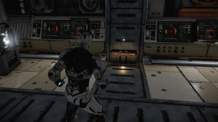 When you walk through the airlock to a small room, make sure youve collected resources from the chest that stands against the wall opposite the entrance - Marvels Avengers: Testing 1, 2, 3, walkthrough - Earth Orbit - Marvels Avengers Guide