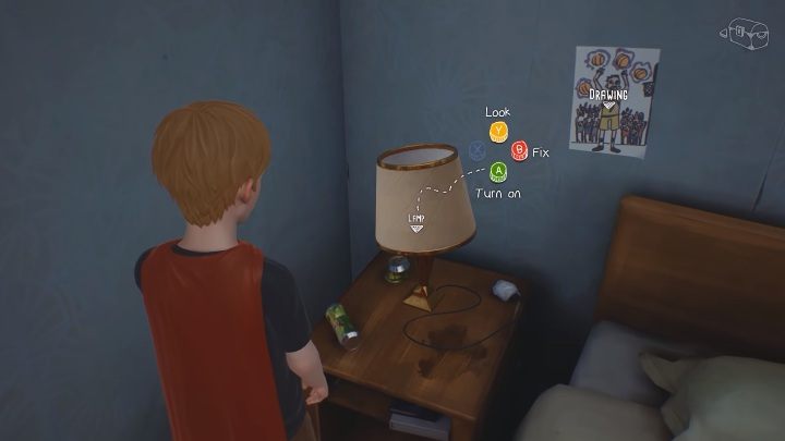 In the parents bedroom, go straight to the bedside lamp - Other parts of the house - The Awesome Adventures of Captain Spirit Walkthrough - Walkthrough - The Awesome Adventures of Captain Spirit Game Guide