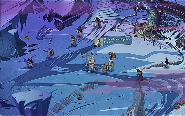 Shortly after leaving Strand you can watch a cut-scene during which Folka frees her mind - Chapter 17 | Chapters walkthrough for The Banner Saga 3 - Walkthrough - The Banner Saga 3 Game Guide