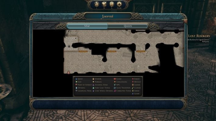 After entering the portal, you will find the type of puzzle you have already seen - the red mechanisms - The Lost Rookery | The Bards Tale 4 Main Quest Walkthrough - Main Quests - The Bards Tale 4 Game Guide