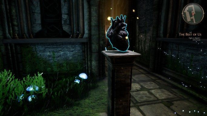 You need to put it into the shrine located to the left of the target door - Shrines | Puzzles in The Bards Tale 4 - Puzzles - The Bards Tale 4 Game Guide