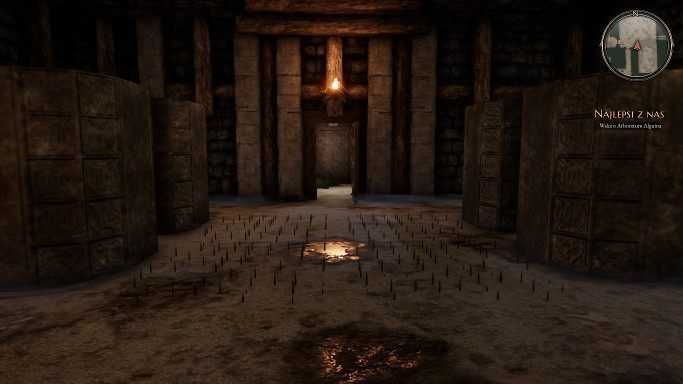 The stones should be pushed onto the right pedestals Make sure you dont stand on the traps. - Stones to push | Stone puzzles in The Bards Tale 4 - Puzzles - The Bards Tale 4 Game Guide