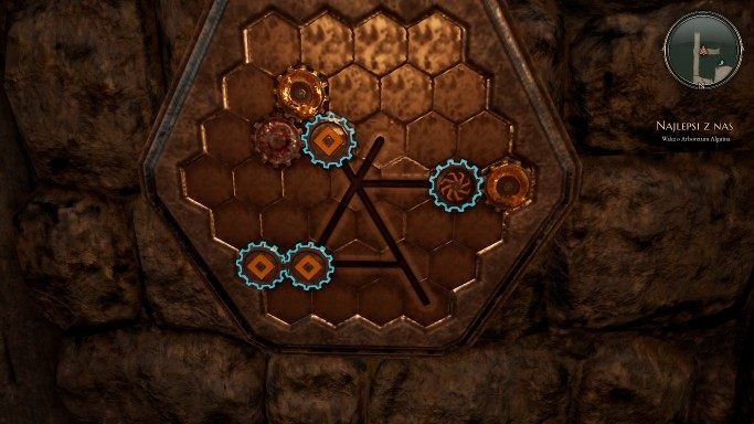 When you move further along the path where there were previously traps you will find a handle which will allow you to use the grappling hook - Hidden Hand and The Best of Us | The Bards Tale 4 Main Quest Walkthrough - Main Quests - The Bards Tale 4 Game Guide