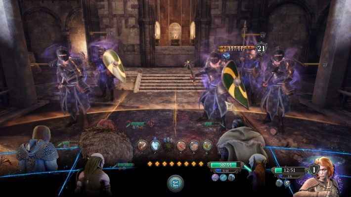 The best way to deal with them is to eliminate these warriors one after another - Death to the Mad God and The Blessed Lady | The Bards Tale 4 Walkthrough - Main Quests - The Bards Tale 4 Game Guide