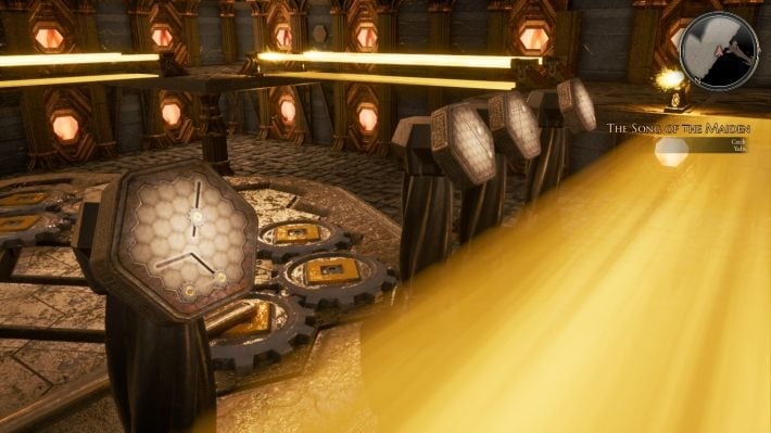 They must be set in the following way - The Song of the Maiden | The Bards Tale 4 Walkthrough - Main Quests - The Bards Tale 4 Game Guide