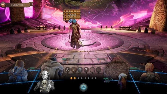 Remember, kill the Yadis summons when they have 100 health points Otherwise, after one turn they transform into creatures with 500 health points - The Song of the Maiden | The Bards Tale 4 Walkthrough - Main Quests - The Bards Tale 4 Game Guide