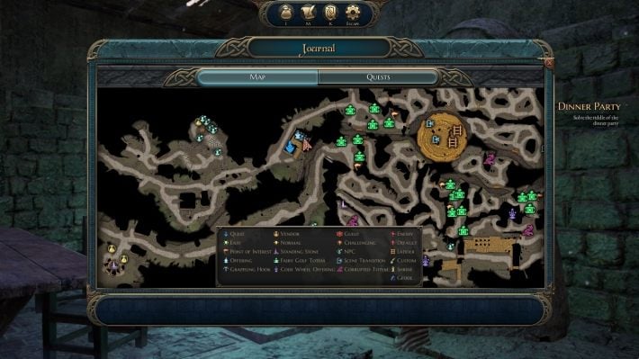 1 - The Logicians Dinner Party | Side Quests in The Bards Tale 4 - Side Quests - The Bards Tale 4 Game Guide