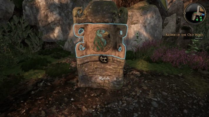 Theres going to be a fairy behind you, stand in a way that lets you throw her into the token - Keeper of the old ways | The Bards Tale 4 Main Quest Walkthrough - Main Quests - The Bards Tale 4 Game Guide