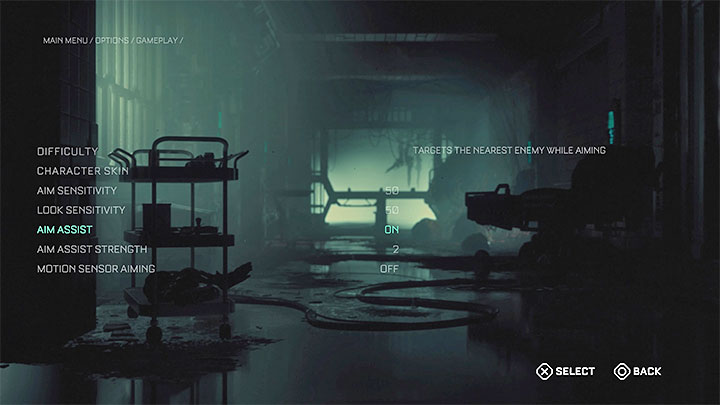 In the Gameplay tab, you can, among others - Callisto Protocol: Controls - Appendix - The Callisto Protocol Guide