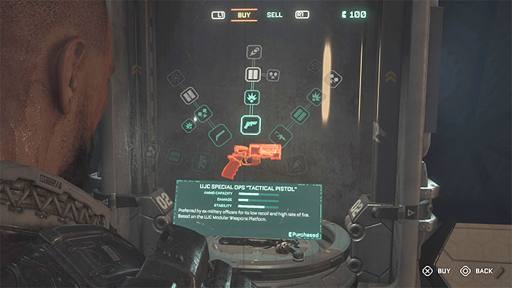 Don't upgrade Tactical Pistol - in our opinion it's the worst firearm in the game - Callisto Protocol: Best upgrades - gear, melee weapons, firearms, GRP - Basics - The Callisto Protocol Guide