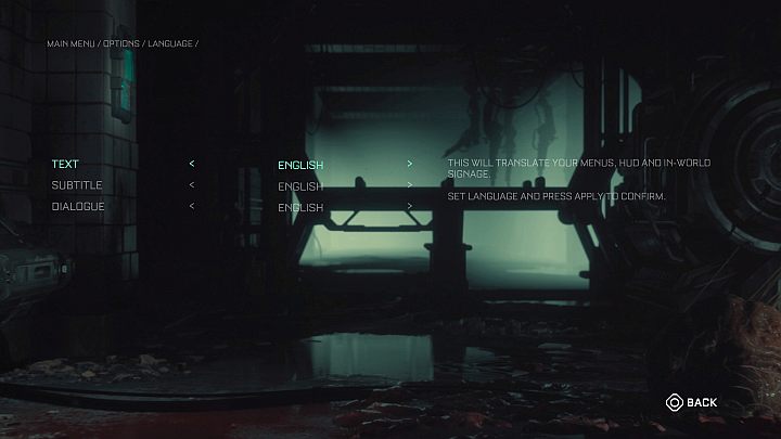 You can change the language in the Language menu - Callisto Protocol: Language versions - Appendix - The Callisto Protocol Guide