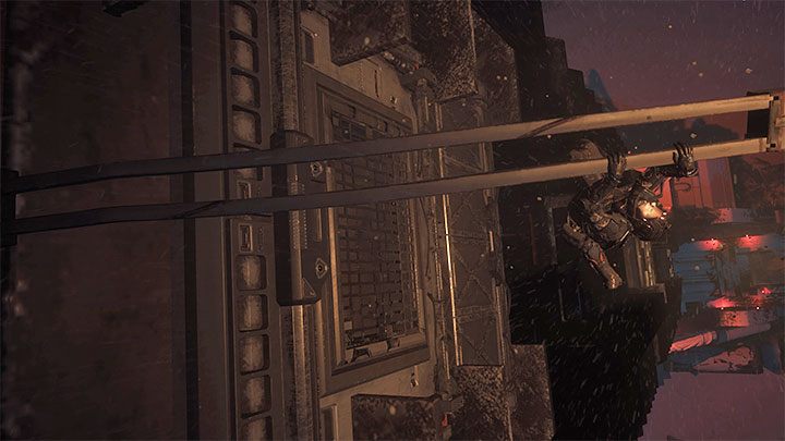 While falling down, press the interaction button (X/A on the controller) as soon as the icon appears - Callisto Protocol: Lost - Walkthrough - The Callisto Protocol Guide