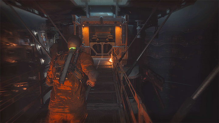 Once you're up, choose the left catwalk leading to the watchtower - Callisto Protocol: Outbreak - Walkthrough - The Callisto Protocol Guide