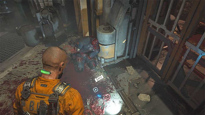 After defeating the creatures, find the Gate Fuse on the ground - it is located next to the closed Workshop D302 passage - Callisto Protocol: Skunk Gun schematic - secrets, collectibles - Schematics - The Callisto Protocol Guide