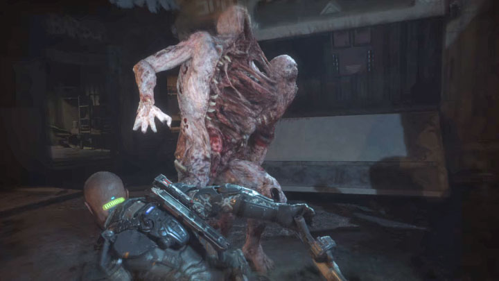 The general assumptions of the fight are similar to the previous confrontation - you have to avoid all melee attacks, because if he manages to hit or catch Jacob, he can kill him right away - Callisto Protocol: Colony - Walkthrough - The Callisto Protocol Guide