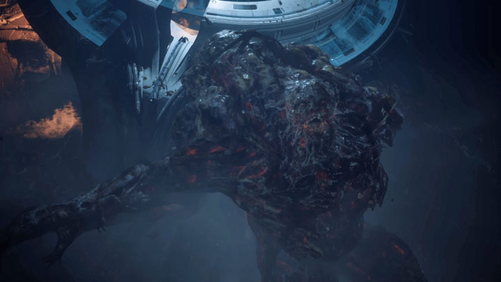 Keep weakening the boss until the cut-scene of defeating the Alpha starts - Callisto Protocol: How to kill Alpha, the final boss? - FAQ - The Callisto Protocol Guide