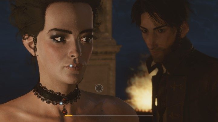 During the dialog you can try a new mechanic that allows you to observe certain details of characters - they can help you later in that conversation - Chapter 1 - Episode 1 The Mad Ones - Guide - Episode 1 - The Mad Ones - The Council Game Guide