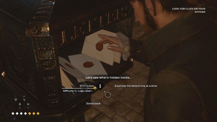 Find a clue option can be used if you have Logic ability from Detective tree - Chapter 1 - Episode 1 The Mad Ones - Guide - Episode 1 - The Mad Ones - The Council Game Guide