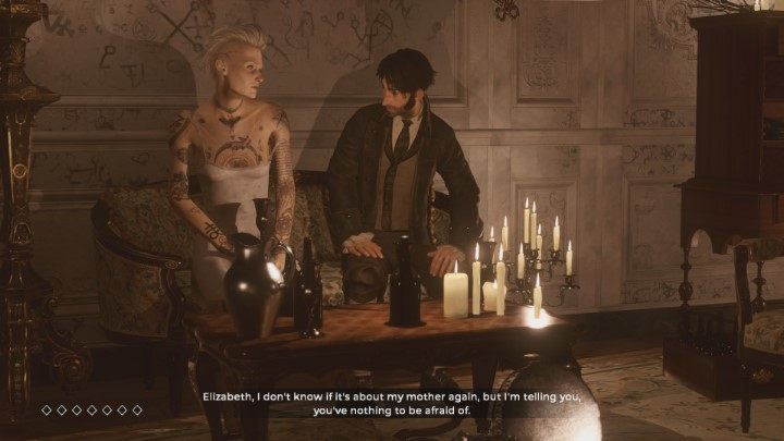 By choosing this option you enter Elizabeths mysterious room - Chapter 4 Episode 1 The Mad Ones - Guide - Episode 1 - The Mad Ones - The Council Game Guide