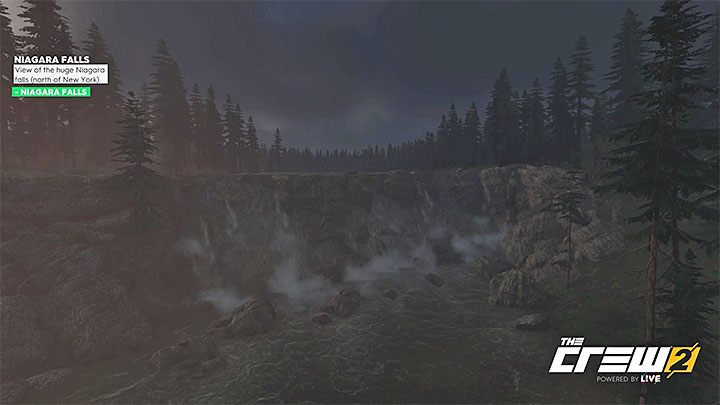 Description: View of the huge Niagara Falls (north of New York) - The Crew 2: Album - Off-Roadin - The Crew 2: Photo Ops - The Crew 2 Game Guide
