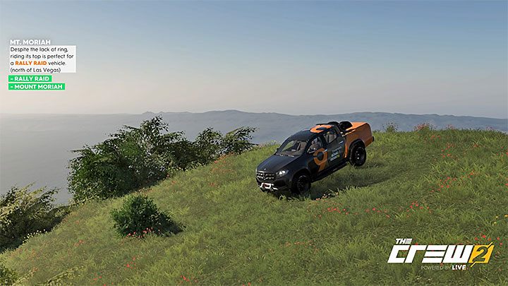 Description: Despite the lack of ring, riding its top is perfect for a rally raid vehicle (north of Las Vegas) - The Crew 2: Album - Off-Roadin - The Crew 2: Photo Ops - The Crew 2 Game Guide