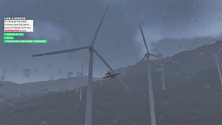 Description: Fly through the Wind Turbines near Big Bend (west of Dallas) with any Aerobatics plane - The Crew 2: Album - Freestyle - The Crew 2: Photo Ops - The Crew 2 Game Guide