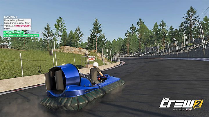 Description: Race in Long Island Speedrome (east of New York) on a Hovercraft, baby - The Crew 2: Album - Freestyle - The Crew 2: Photo Ops - The Crew 2 Game Guide