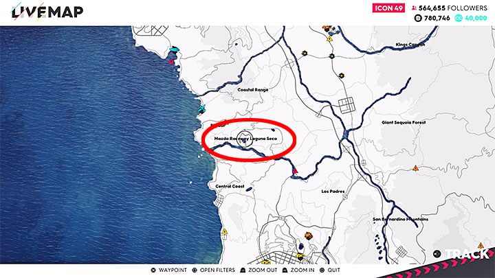 Description: Aerial view of Mazda Raceway Laguna Seca - The Crew 2: Album - Pro Racing - The Crew 2: Photo Ops - The Crew 2 Game Guide