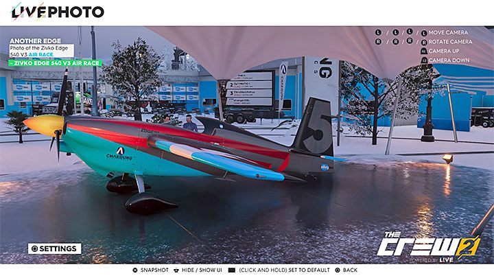 Description: Photo of the Zivko Edge 540 V3 Air Race - The Crew 2: Album - Pro Racing - The Crew 2: Photo Ops - The Crew 2 Game Guide