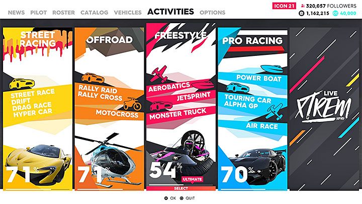 The Crew 2 features four champions, each for every category (family) - Street Racing, Off-road, Pro Racing and Freestyle - The Crew 2: Defeating the champions (bosses) from the 4 families - The Crew 2: Career mode - The Crew 2 Game Guide