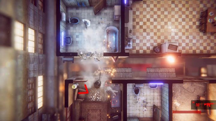 Enter the first room in the north and then move in that direction - Chapter 3 - Two Days Earlier | The Hong Kong Massacre Walkthrough - Walkthrough - The Hong Kong Massacre Guide