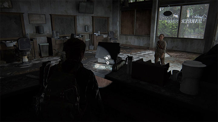 On the left you will find Franklins Barber Shop - The Last of Us 2: The Shortcut - collectibles, artefacts, coins - Seattle Day 2 - Abby - The Last of Us 2 Guide