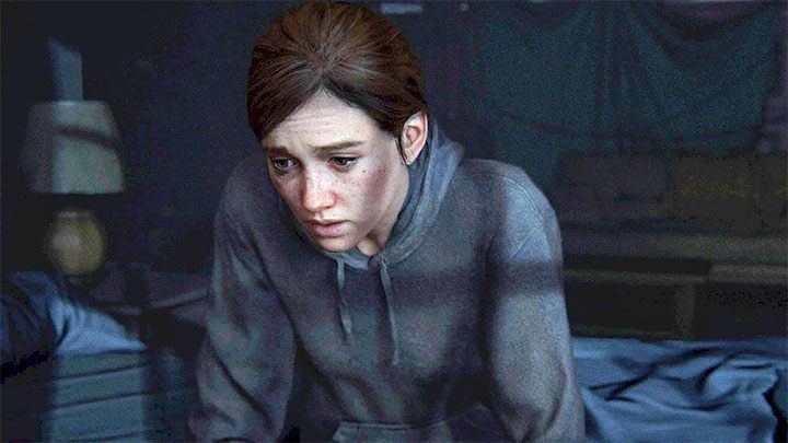 Lexica - Portrait of adult Ellie from the game The last of us 2, medium  shot looking to the side, raining, traces of rain on her face --ar 16:9  --tes