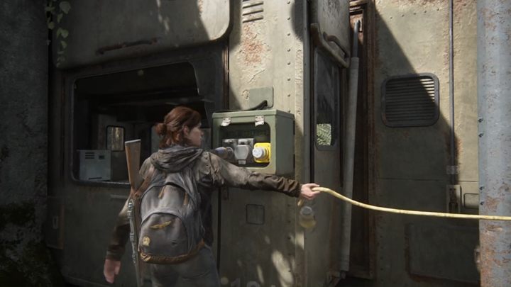 Now go to the generator in the back of the trailer and start it - The Last of Us 2: Packing Up, The Gate, Seattle Day 1 walkthrough - Seattle Day 1 - Ellie - The Last of Us 2 Guide