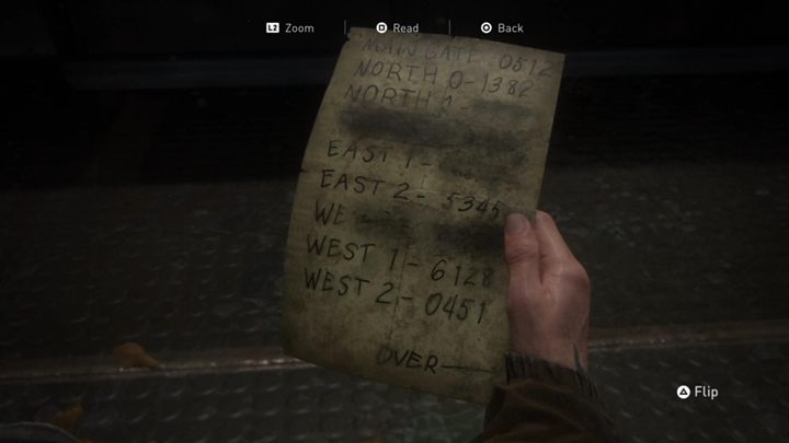 Now go inside and approach the panel - The Last of Us 2: Packing Up, The Gate, Seattle Day 1 walkthrough - Seattle Day 1 - Ellie - The Last of Us 2 Guide