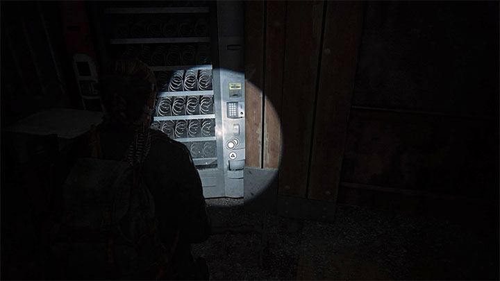 After descending to the lower floor, you will find the coin in the lower slot of the vending machine - The Last of Us 2: The Descent - collectibles, artefacts, coins - Seattle Day 2 - Abby - The Last of Us 2 Guide