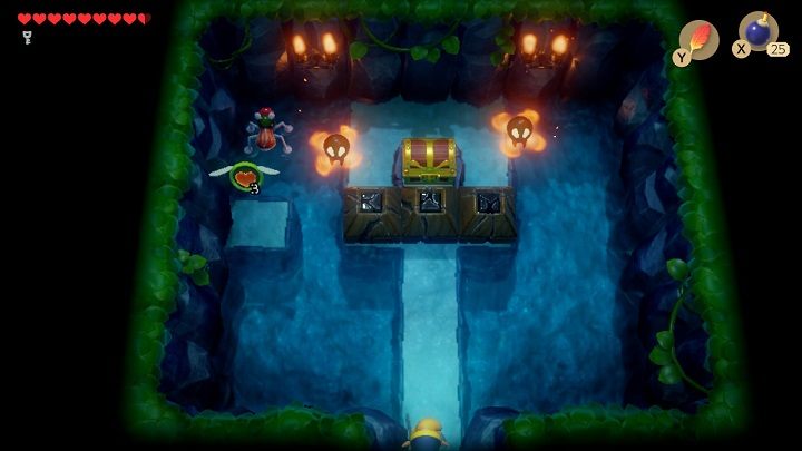 Do not go into deep water because you will drown - Anglers Tunnel | Links Awakening Walkthrough - Walkthrough - Links Awakening Guide