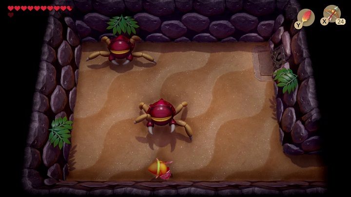 Gohmas are two Mini-Bosses in Catfishs Maw - Gohma | Boss in Links Awakening - Bosses - Links Awakening Guide