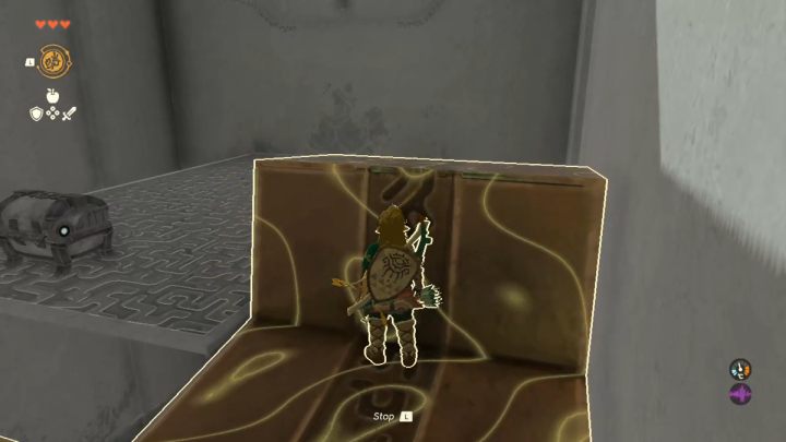 Use Recall on the water wheel to make it spin the other way - Zelda TotK: Nachoyah Shrine - Sky - Zelda Tears of the Kingdom Guide