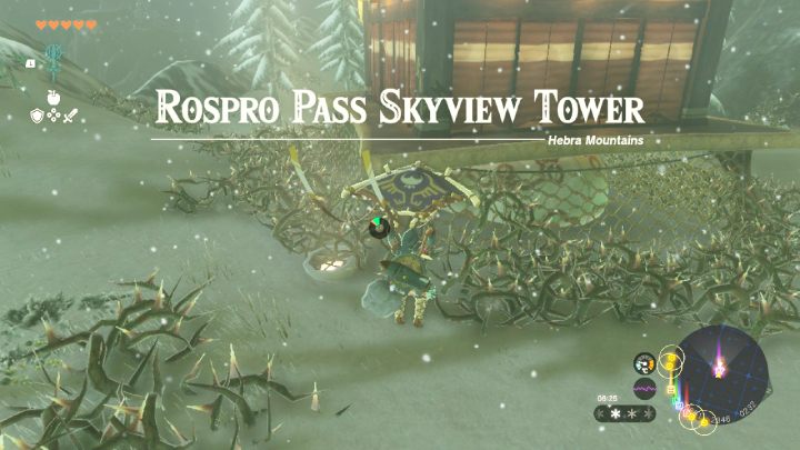 You can quickly get to Rospro Pass Skyview Tower by using the glider - Zelda TotK: Skyview Tower Map - Secrets and Collectibles - Zelda Tears of the Kingdom Guide
