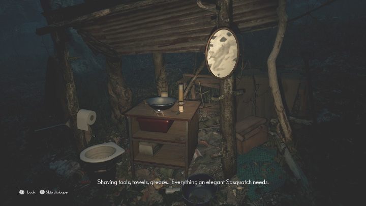 You will arrive at a makeshift shelter – the dog will stop here purely for selfish reasons - The Medium: Nature park Niwa - walkthrough - Walkthrough - The Medium Guide