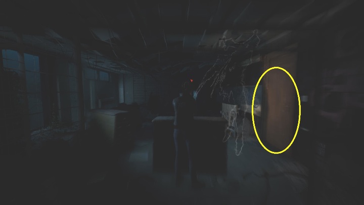 Hide behind the crate and hold your breath - The Medium: On the other side of the mirror - walkthrough - Walkthrough - The Medium Guide