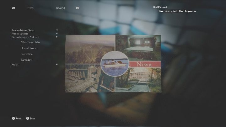 To get the postcard, you must examine the box standing between the bathtub and the radiator - The Medium: Postcards - list - Secrets and Collectibles - The Medium Guide