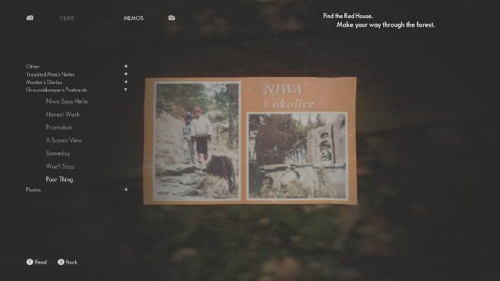 To get the postcard, you must examine the bench that stands directly next to the vantage point - The Medium: Postcards - list - Secrets and Collectibles - The Medium Guide