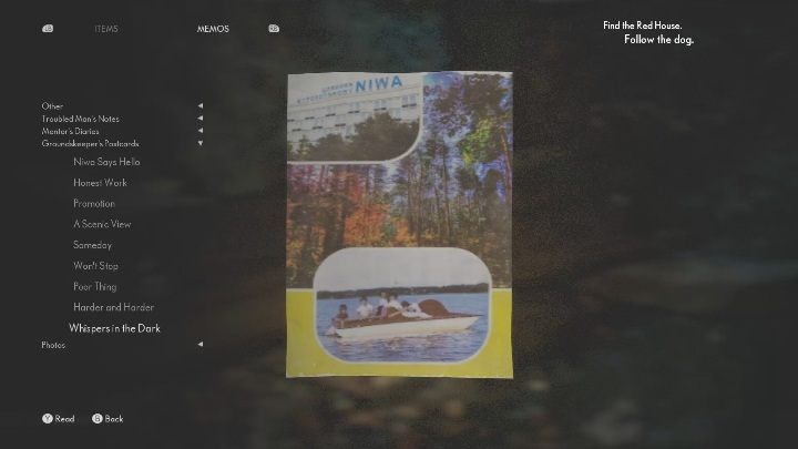 You can get this postcard as soon as you meet the dog - The Medium: Postcards - list - Secrets and Collectibles - The Medium Guide