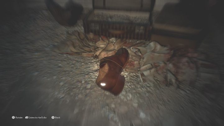 To activate this echo you must examine the shoe standing on the floor, right next to the suitcase - The Medium: Echoes - list - Secrets and Collectibles - The Medium Guide