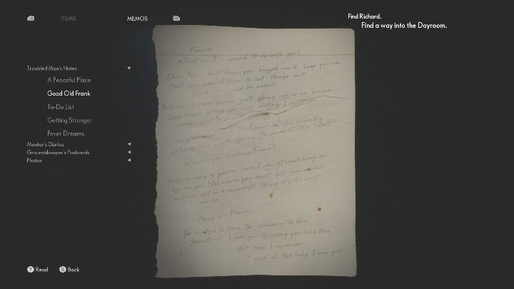 To get the note you must explore the area immediately after running up to the floor - The Medium: Notes from a troubled man - list - Secrets and Collectibles - The Medium Guide