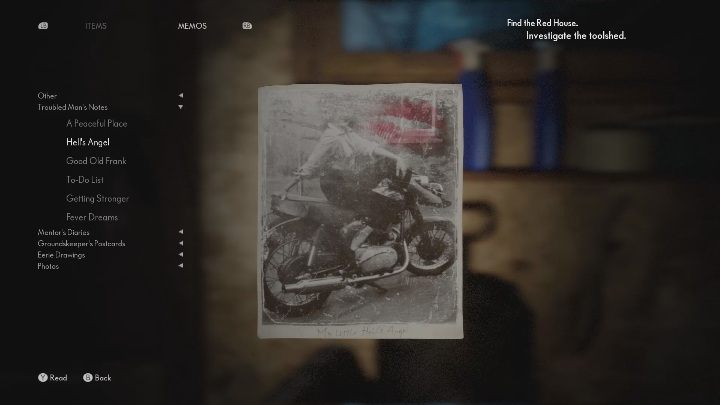 Enter the hut located right in front of the Red House - The Medium: Notes from a troubled man - list - Secrets and Collectibles - The Medium Guide