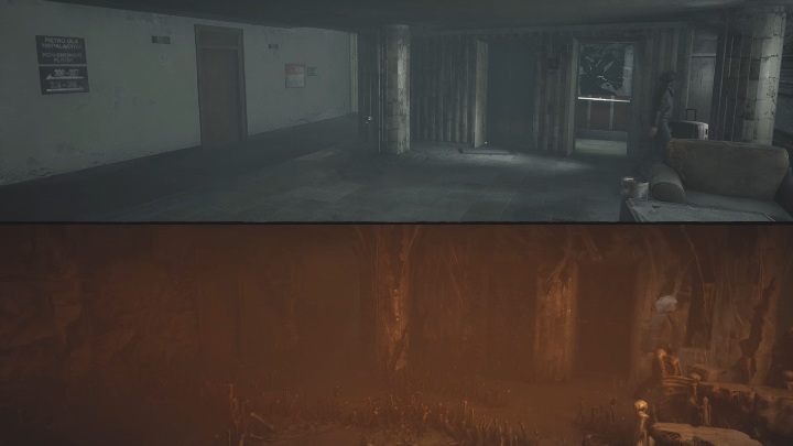 Go back upstairs, get closer to the elevator and use the spirit blast - The Medium: Encounter with Sadness - walkthrough - Walkthrough - The Medium Guide